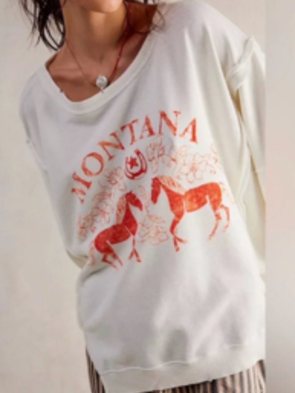 NWT We The Free Graphic Montana Pullover - Picture 5 of 15